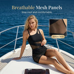 Mesh Patchwork One-Piece Swimsuit