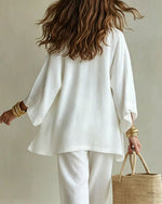 Cotton Linen Three-Piece Vacation Set