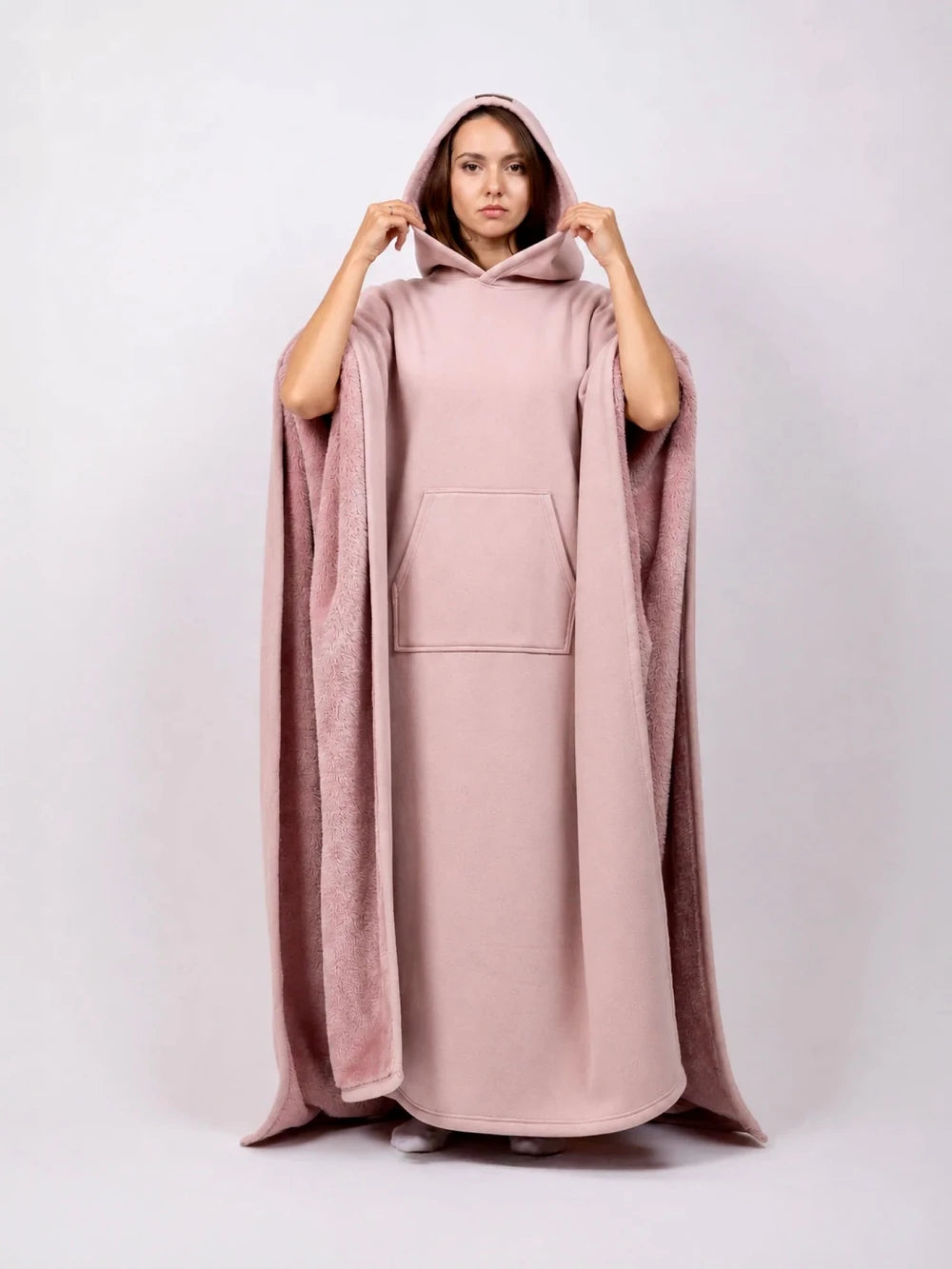 Weighted Faux-Fur Comfort Cloak