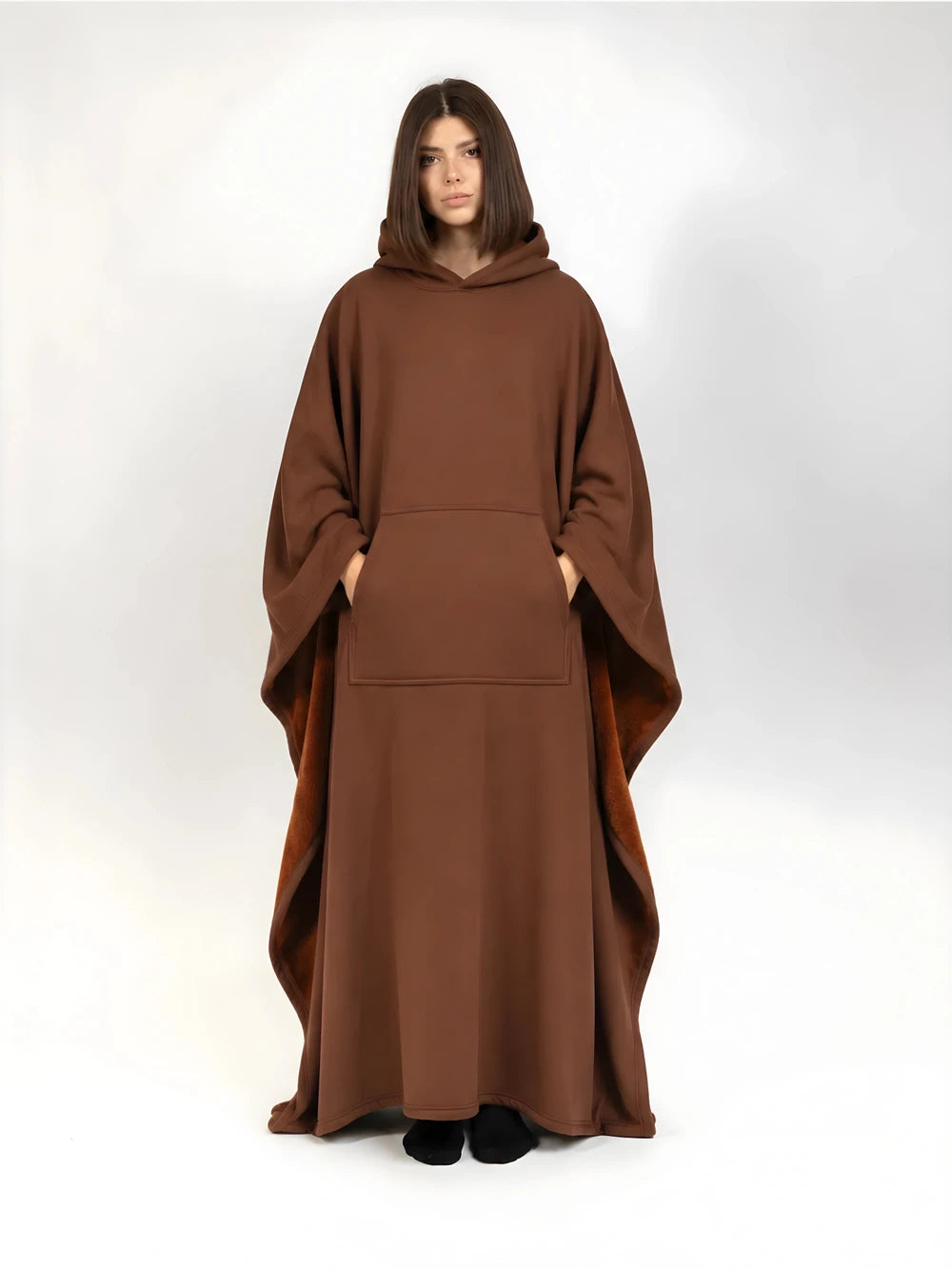 Weighted Faux-Fur Comfort Cloak