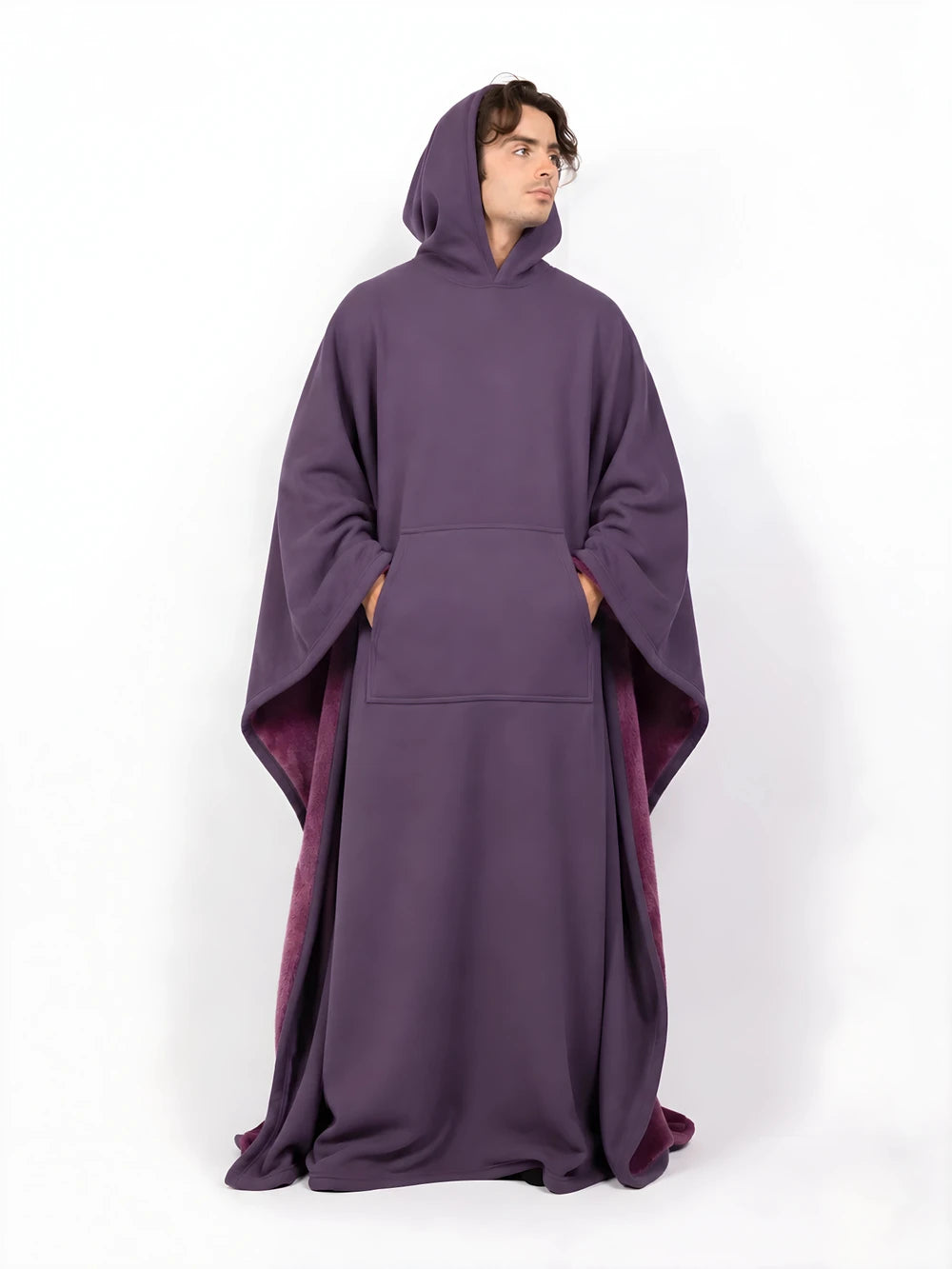 Weighted Faux-Fur Comfort Cloak