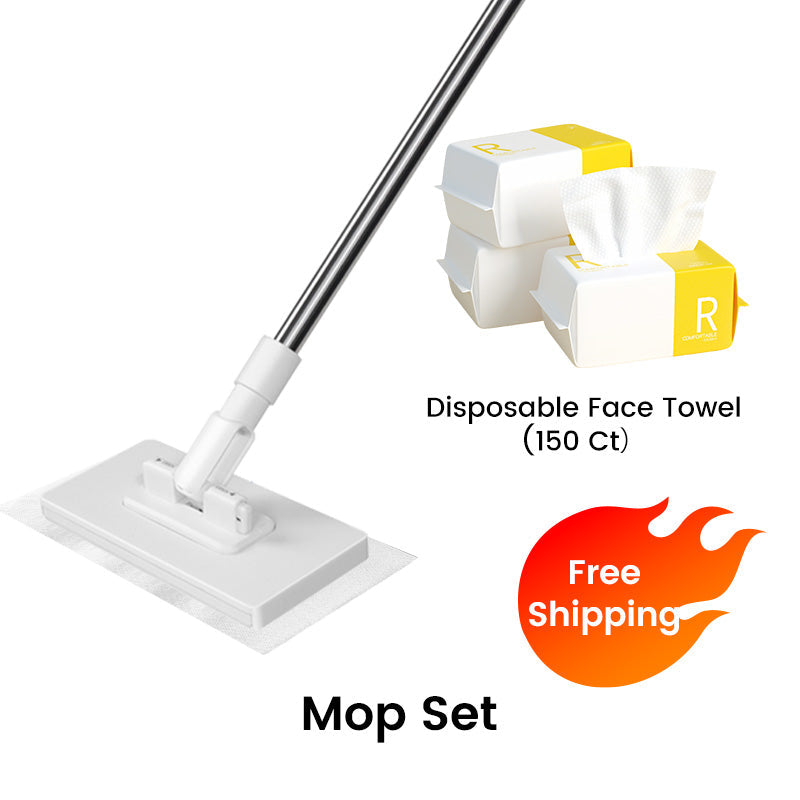 🏆 LAST DAY! 70% OFF 🌿💦 Disposable dust mop with 4 reusable covers 🧹✨