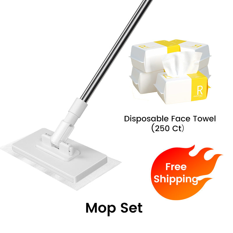 🏆 LAST DAY! 70% OFF 🌿💦 Disposable dust mop with 4 reusable covers 🧹✨