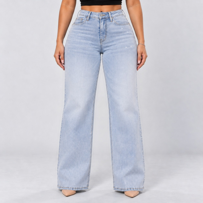 BootyLift™ BBL Mid-Low Rise Stretch Wide-Leg Jeans