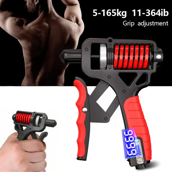 🔥💪11-364 lbs Hand Grip Strengthener Workout ForearmGrip Gripper FingerStretcher Grip Ring Stress Relief for Athletes