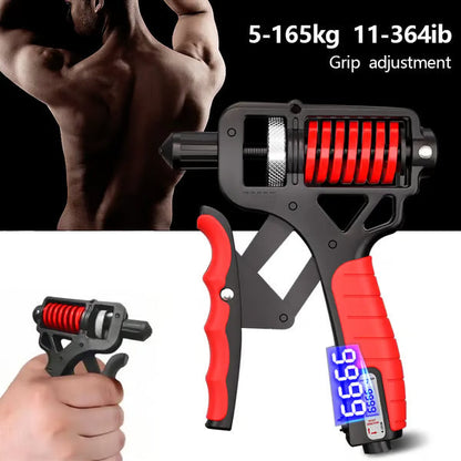 🔥💪11-364 lbs Hand Grip Strengthener Workout ForearmGrip Gripper FingerStretcher Grip Ring Stress Relief for Athletes