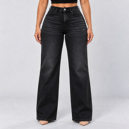 BootyLift™ BBL Mid-Low Rise Stretch Wide-Leg Jeans