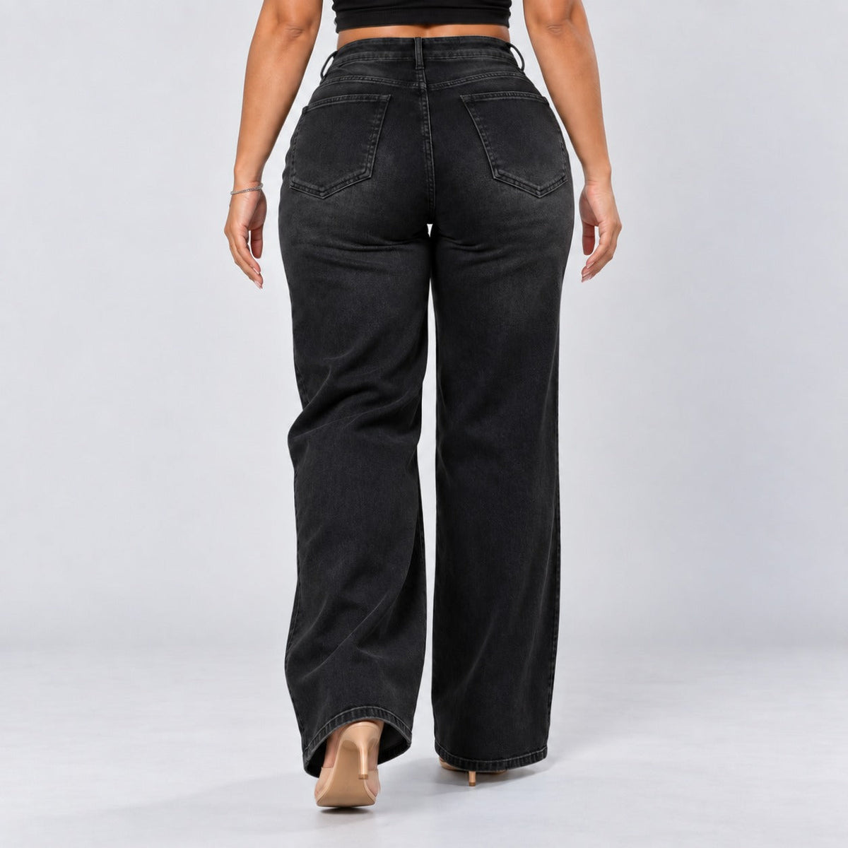 BootyLift™ BBL Mid-Low Rise Stretch Wide-Leg Jeans