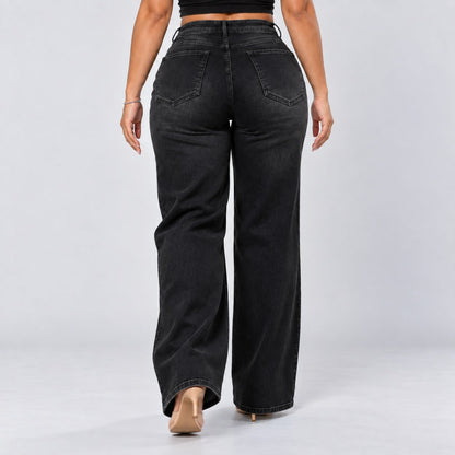 BootyLift™ BBL Mid-Low Rise Stretch Wide-Leg Jeans