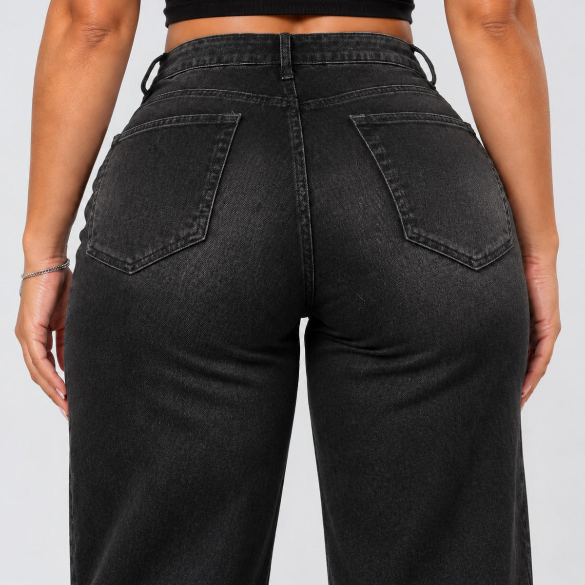 BootyLift™ BBL Mid-Low Rise Stretch Wide-Leg Jeans