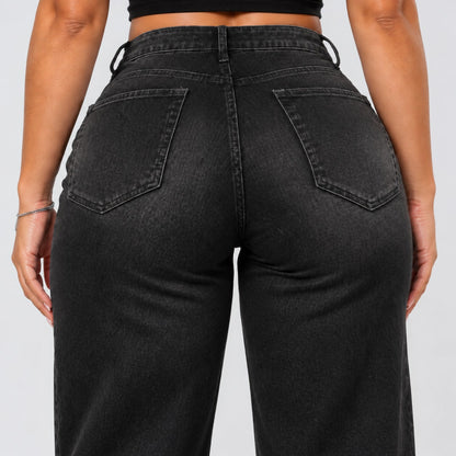 BootyLift™ BBL Mid-Low Rise Stretch Wide-Leg Jeans
