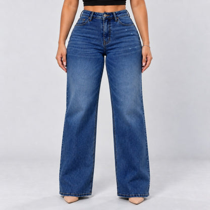 BootyLift™ BBL Mid-Low Rise Stretch Wide-Leg Jeans