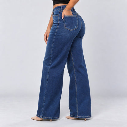 BootyLift™ BBL Mid-Low Rise Stretch Wide-Leg Jeans