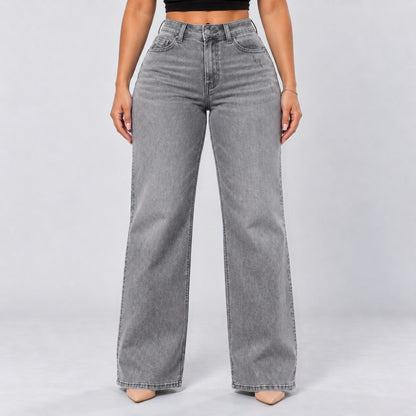 BootyLift™ BBL Mid-Low Rise Stretch Wide-Leg Jeans
