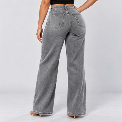 BootyLift™ BBL Mid-Low Rise Stretch Wide-Leg Jeans