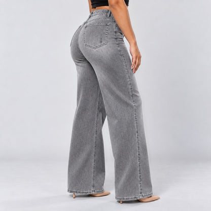 BootyLift™ BBL Mid-Low Rise Stretch Wide-Leg Jeans