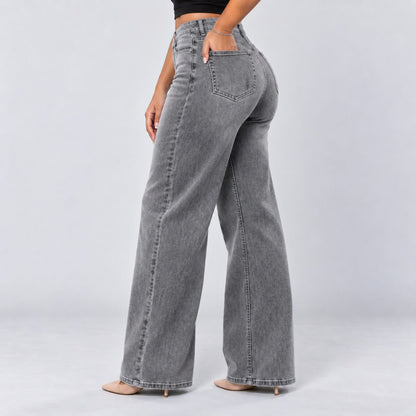 BootyLift™ BBL Mid-Low Rise Stretch Wide-Leg Jeans