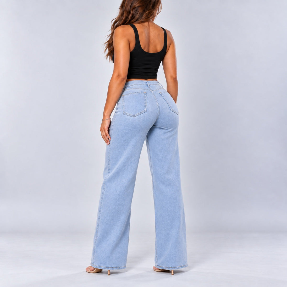 BootyLift™ BBL Mid-Low Rise Stretch Wide-Leg Jeans