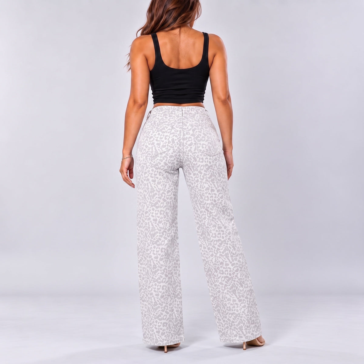 BootyLift™ BBL Mid-Low Rise Stretch Wide-Leg Jeans