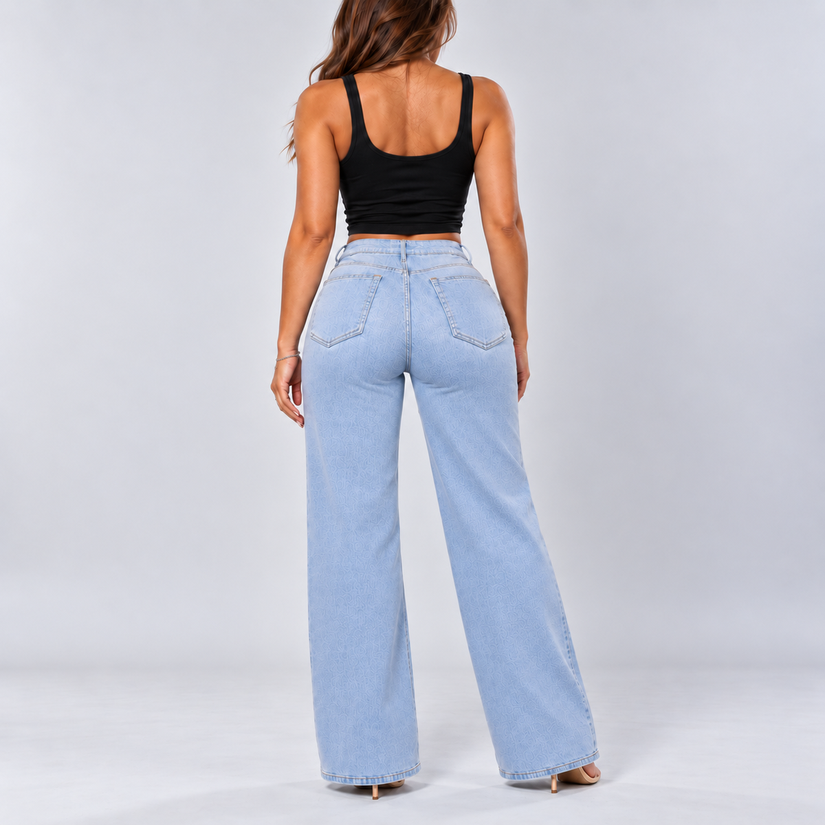 BootyLift™ BBL Mid-Low Rise Stretch Wide-Leg Jeans