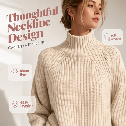 🥳AUTUMN HOT SALE 50% OFF!🥳🍂50K+ SOLD!💥Women's Cozy Turtleneck Knit Sweater Dress