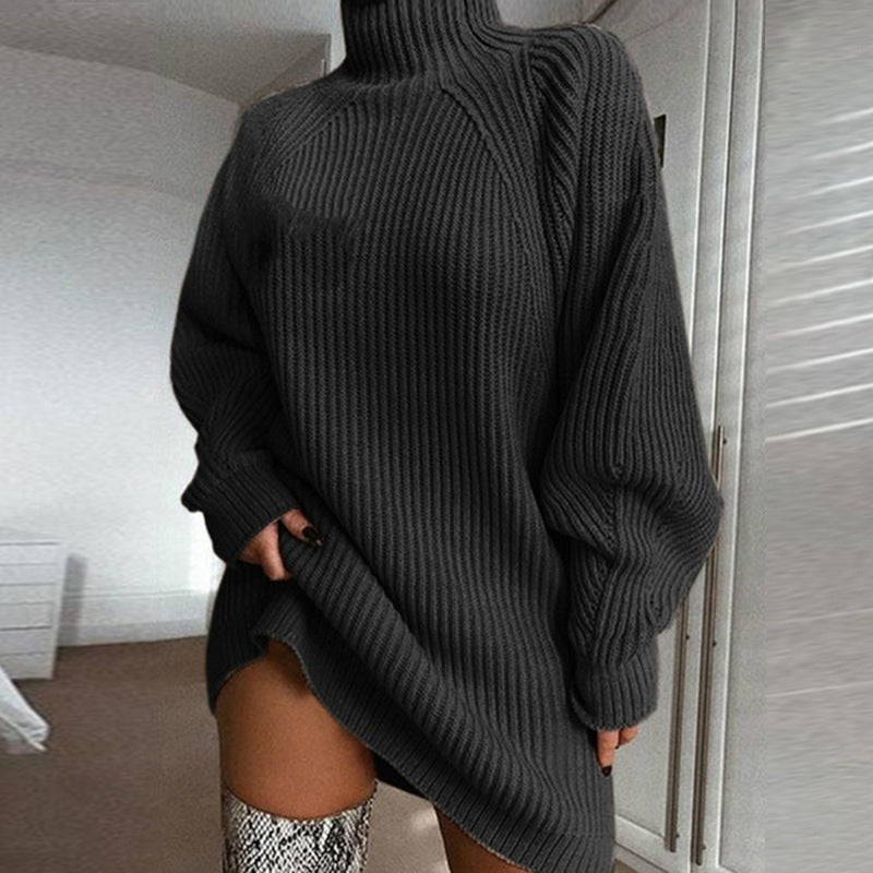 🥳AUTUMN HOT SALE 50% OFF!🥳🍂50K+ SOLD!💥Women's Cozy Turtleneck Knit Sweater Dress