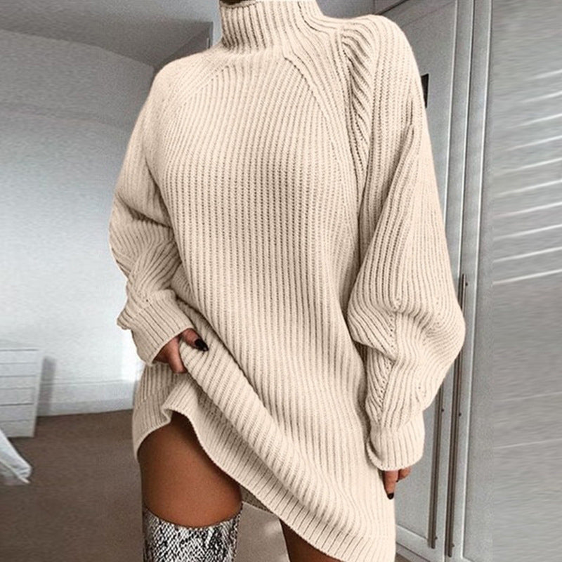 🥳AUTUMN HOT SALE 50% OFF!🥳🍂50K+ SOLD!💥Women's Cozy Turtleneck Knit Sweater Dress
